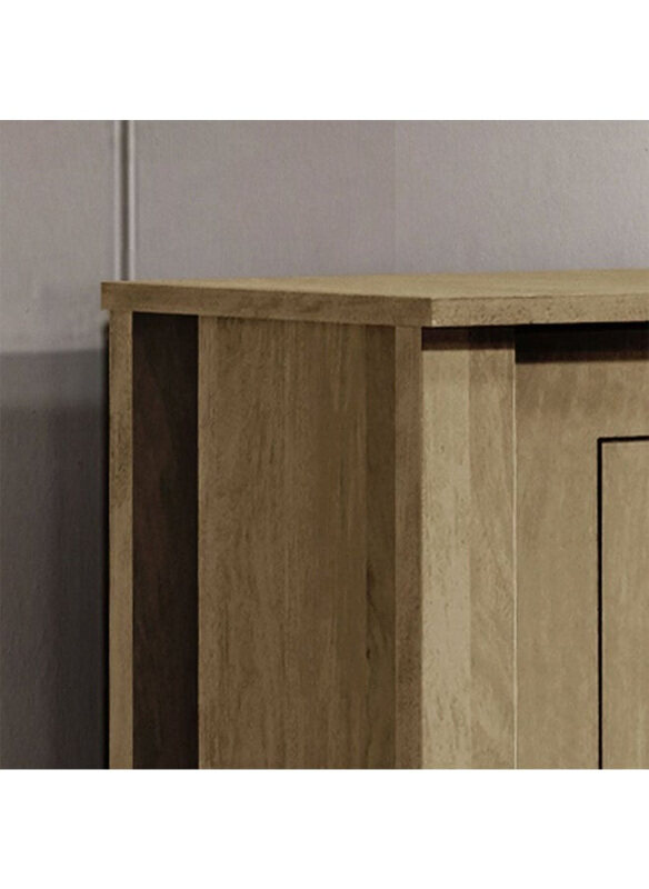 

Danube Home Athens 2-Door and 1-Drawer Shoe Rack, Light Brown