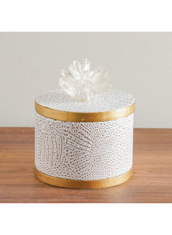 

Danube Home Serengeti Round Jewellery Box, Gold