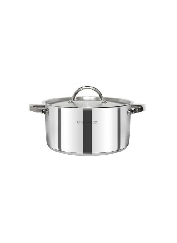 

Chef's Delight 28cm Stainless Steel Casserole with Lid, Silver