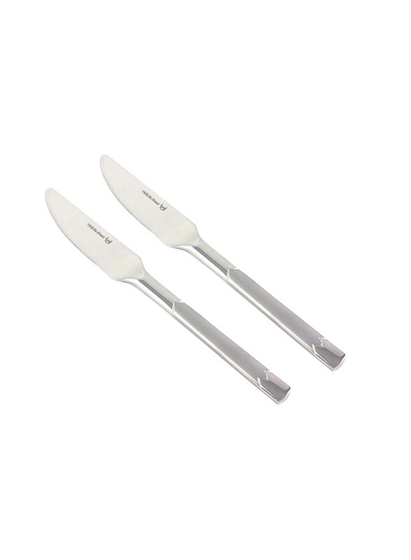 

Danube Home 2-Piece Princess Stainless Steel Dinner Knife Set, Silver