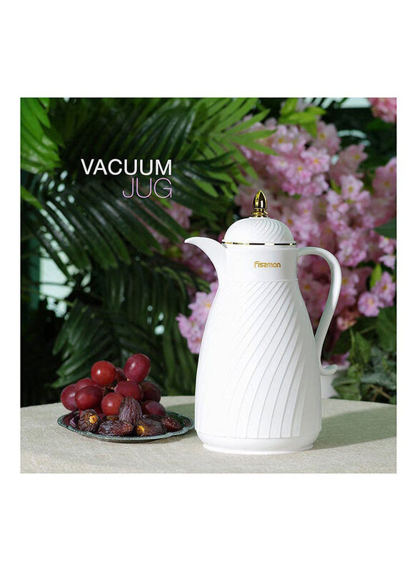 

Fissman 1000ml Vacuum Insulated Flask, White