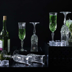 Danube Home 130ml 6-Piece Rcr Opera Champagne Flute Crystal Glass Set, White