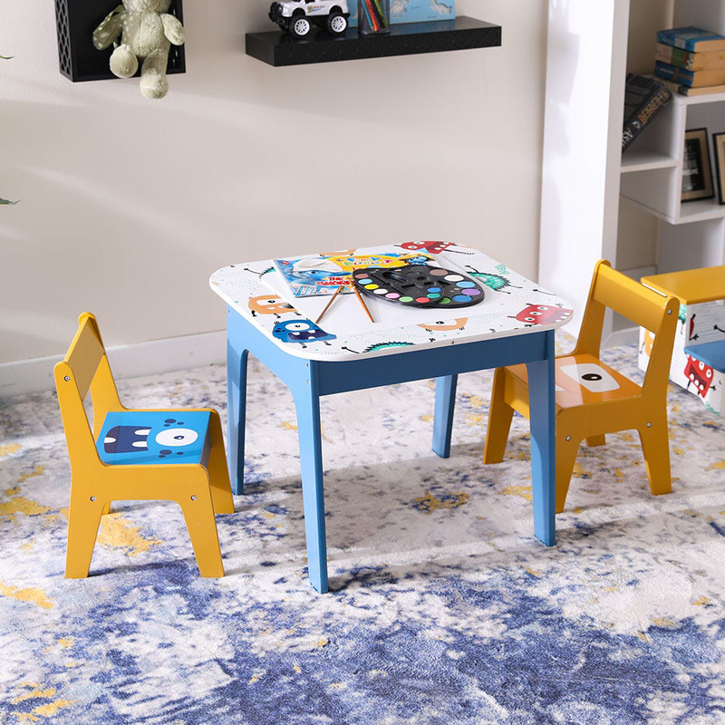 Danube Home Monster Table and 2 Chairs Set, Multicolour