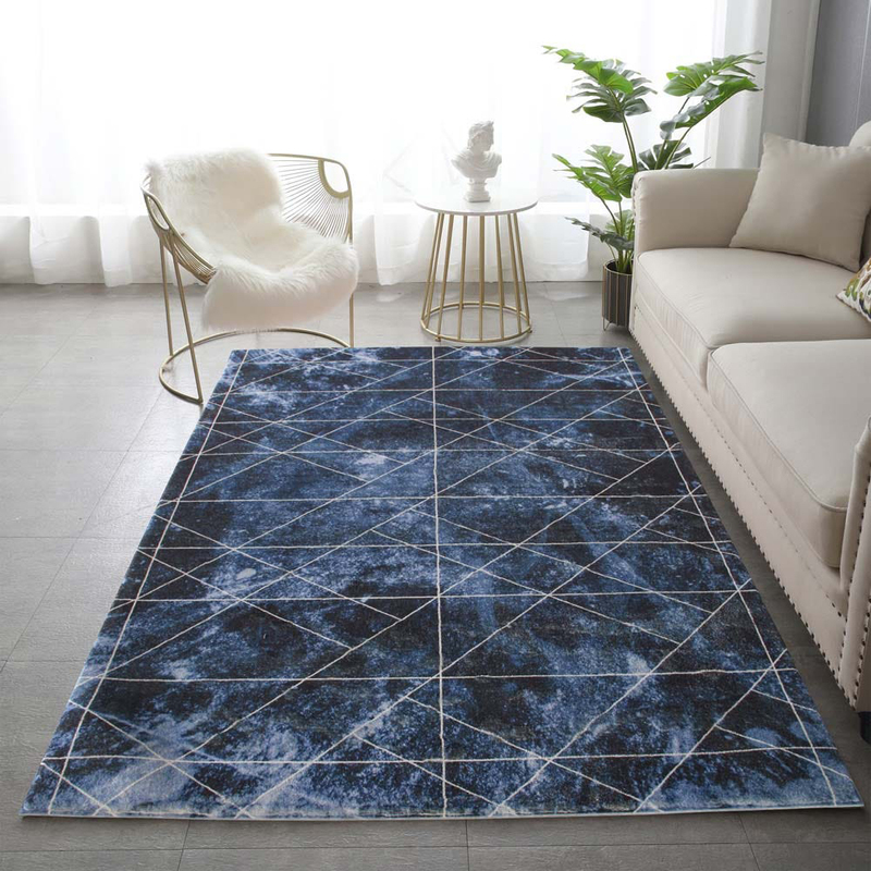 Danube Home Printed Carpet Rug, 230x160cm, Blue