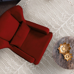 Danube Home 100% Polyester Floor Covering Rectangle Ventura Rugs, 380 x 300cm, Cream