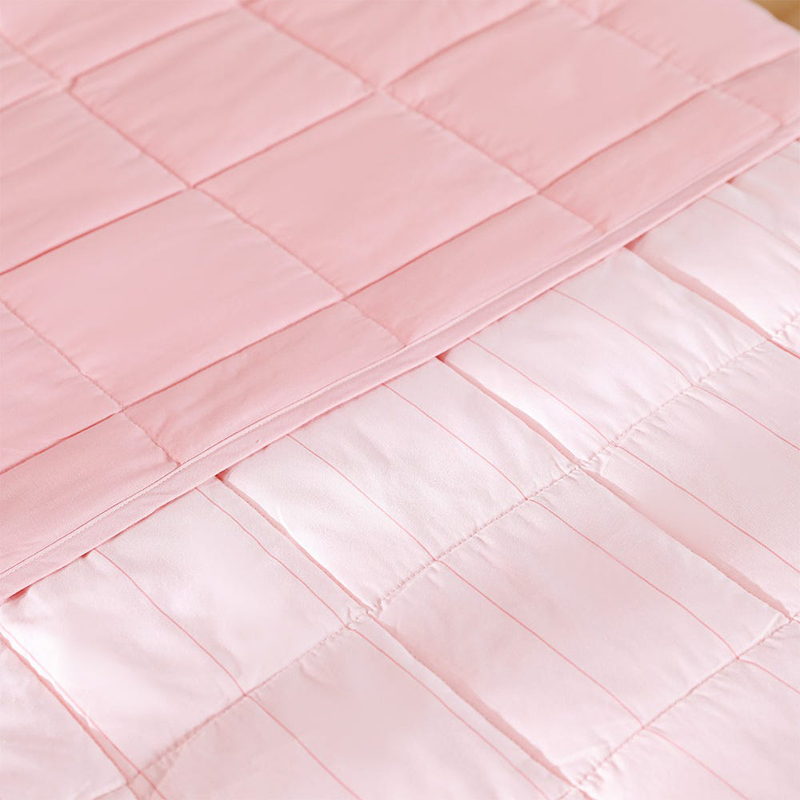 Danube Home 100% Cotton Joy Quilted Bed Spread Cover Set, Fitted Bedsheet with Pillowcases, 6 Pieces, King, Pink