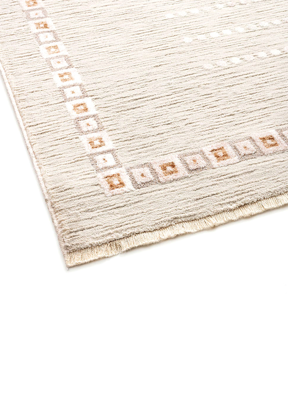Danube Home 100% Polyester Floor Covering Rectangle Ventura Rugs, 310 x 200cm, Cream