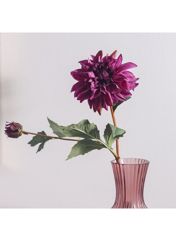 

Danube Home Bloomvogue Artificial Dahlia Flowers, 80cm, Purple
