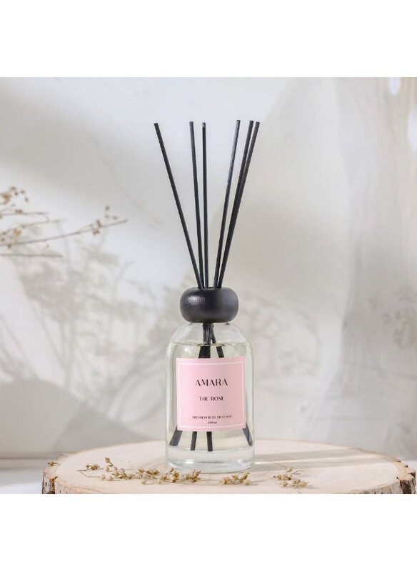 

Amara The Rose Luxury Scented Diffuser, 200ml, Clear