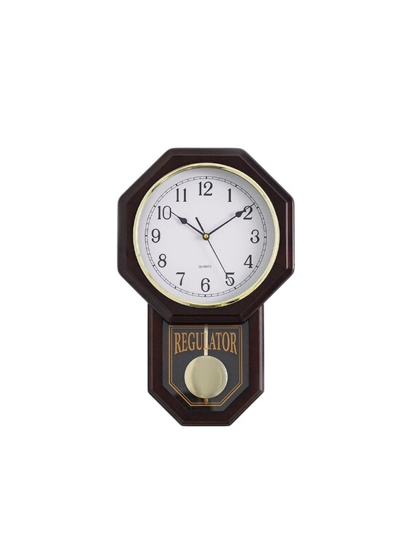 

Danube Home Cambridge Traditional Wall Clock, Brown
