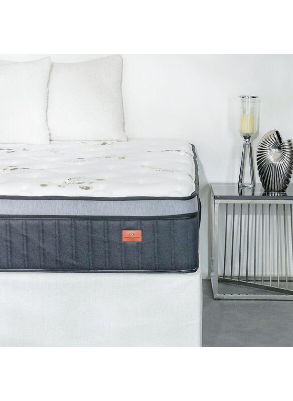 

Danube Home Cotton Pocket Spring Euro Top Mattress Medium Soft Feel Foam Pocket Spring Bed Mattress Spine Balance For Pressure Relief, Single, White