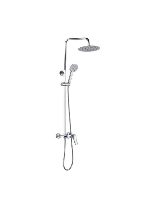 

Danube Home Mita Rain Shower Mixer with Shower Set, Chrome