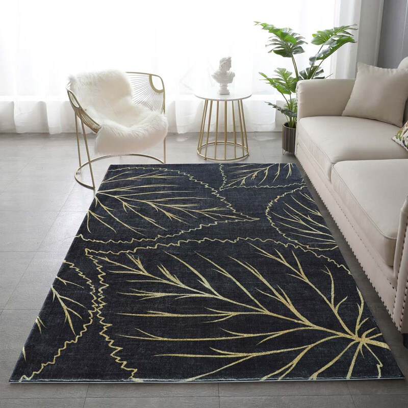

Danube Home Printed Carpet Rug, 230x160cm, Black/Gold