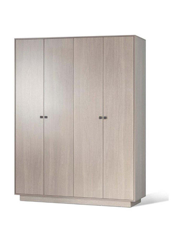 

Danube Home Paloma 4 Door Wardrobe, Grey