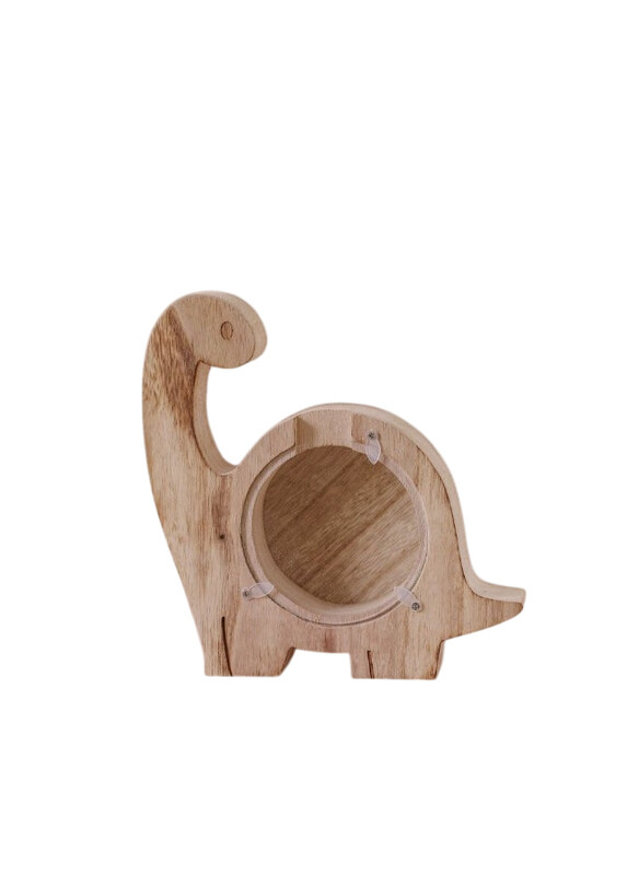 

Danube Home Meow Wood Dino Shaped Wall Shelf, Beige