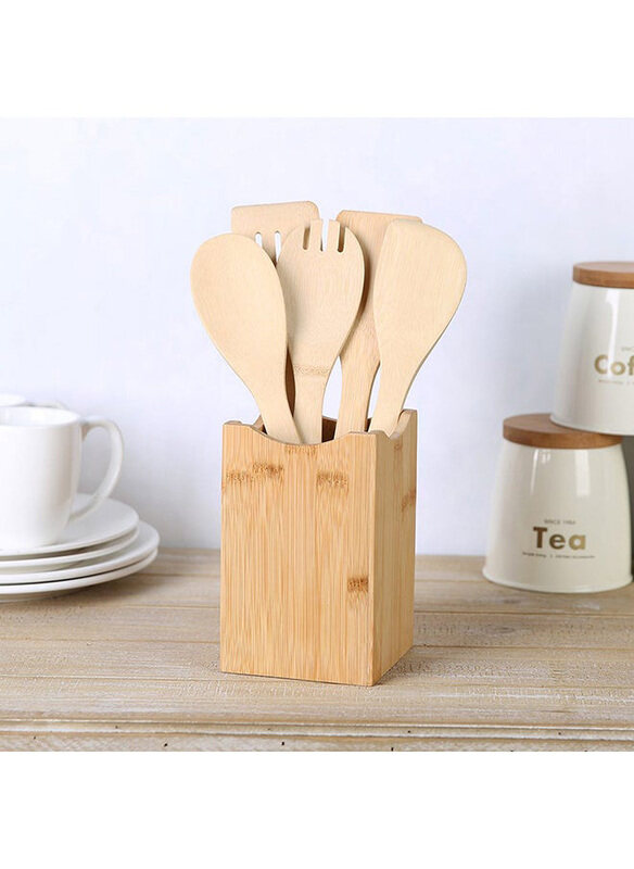 

Danube Home Loretta 6-Piece Bamboo Gadget Set, Natural
