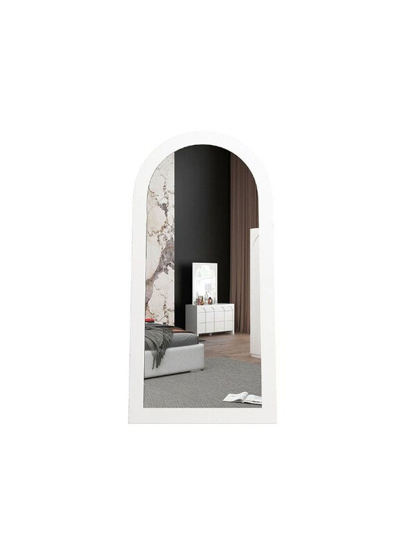 

Danube Home Tall Standing Durable Dressing Makeup Mirror, White