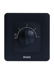 Milano 100W Step Fan Dimmer Switch, Black