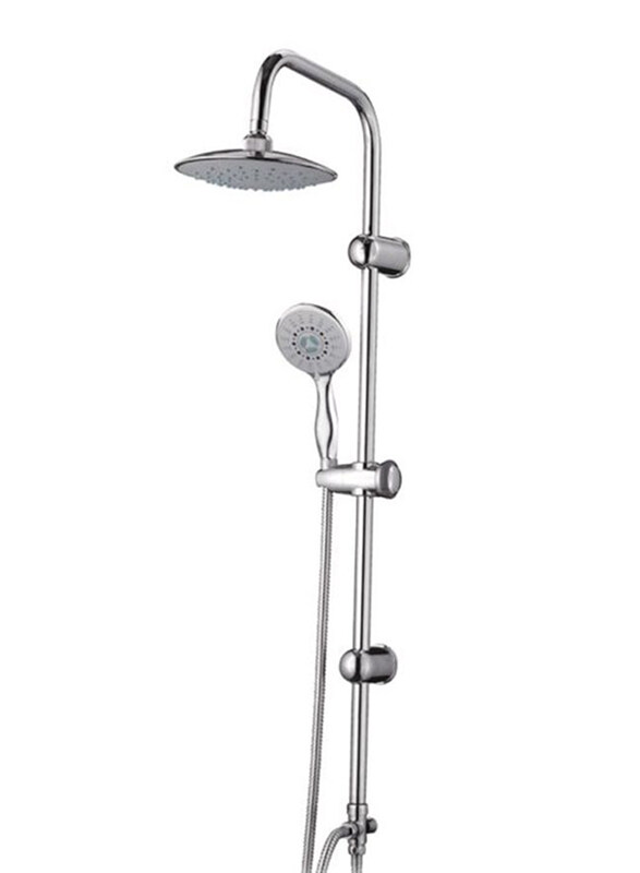 

Danube Home Luxury Round Shower Column, Silver