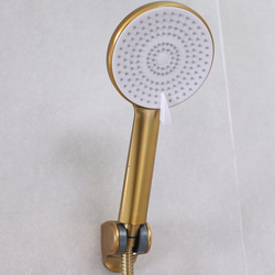 Danube Home Milano Melz Brass Bath Shower Mixer Tap with Hand Shower, Gold