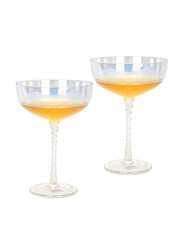 Danube Home 300ml 2-Piece Cocktail Glasses Set, Multicolour