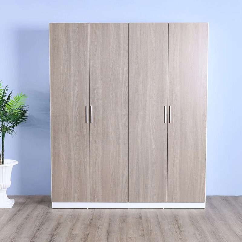 

Danube Home Thomas 4 Door Wardrobe, Walnut Brown