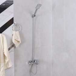 Danube Home Milano Terni Bath Shower Mixer Tap with Hand Shower, Chrome