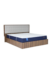 Danube Home Gel Pocket Spring & Memory Foam Mattress, White/Dark Blue