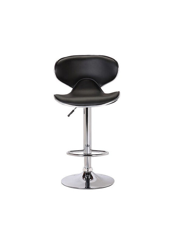 

Danube Home Mira Bar Stool, Black/Silver