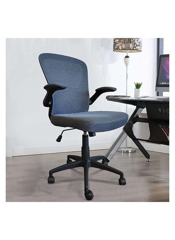 

Danube Home Alorica Mid Back Ergonomic Gaming Modern Home Desk Computer 360 Swivel Office Chairs, Grey/Black