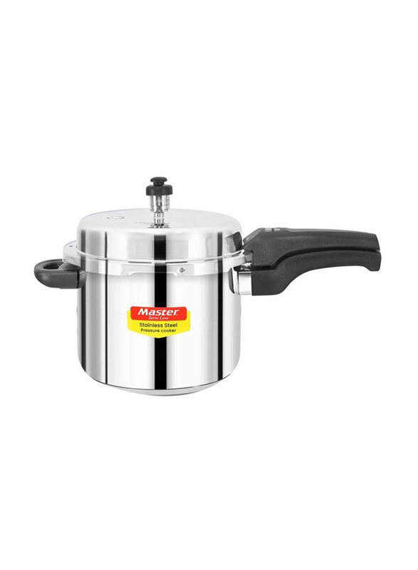 

Danube Home 5L Master Stainless Steel Outer Lid Pressure Cooker, Silver