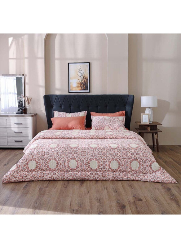 

Danube Home 6-Piece AW23 Bliss Mandala Comforter Set, Super King, Rust
