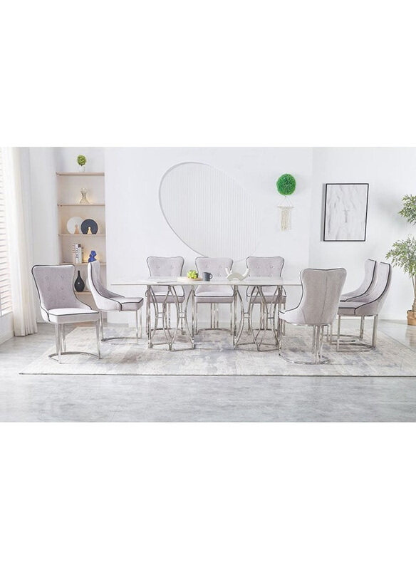 

Danube Home Windsor Sintered Stone Dining Table without Chairs, Dark Grey