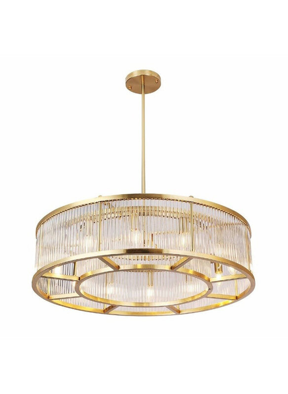 

Danube Home 12-Light Metal-Plated Chandelier, Copper