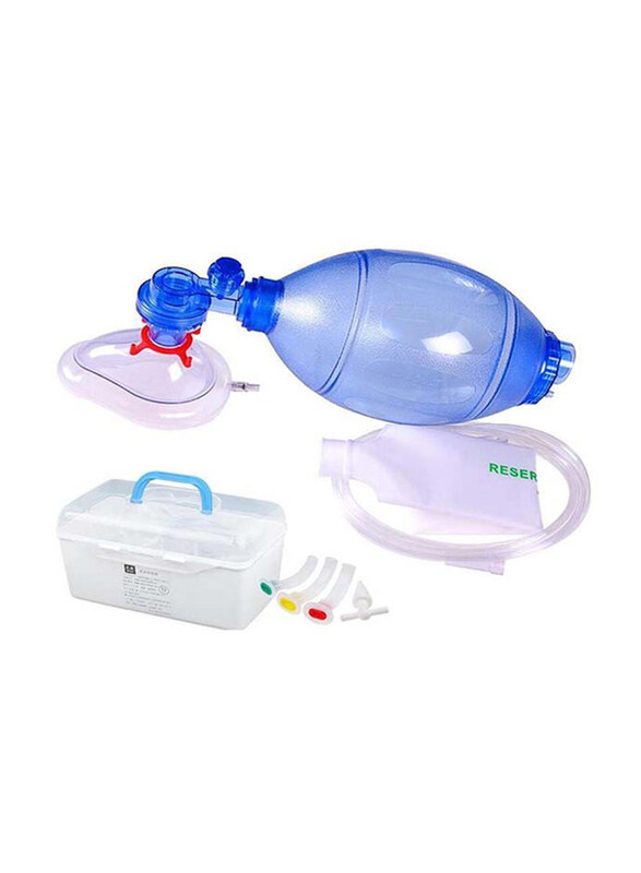 

Generic Manual Resucitator PVC Ambu for Child, Blue/Clear