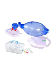 Manual Resucitator PVC Ambu for Infant, Blue/Clear