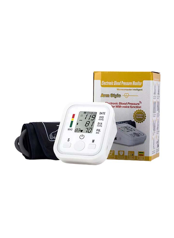 Blood Pressure Monitor, White
