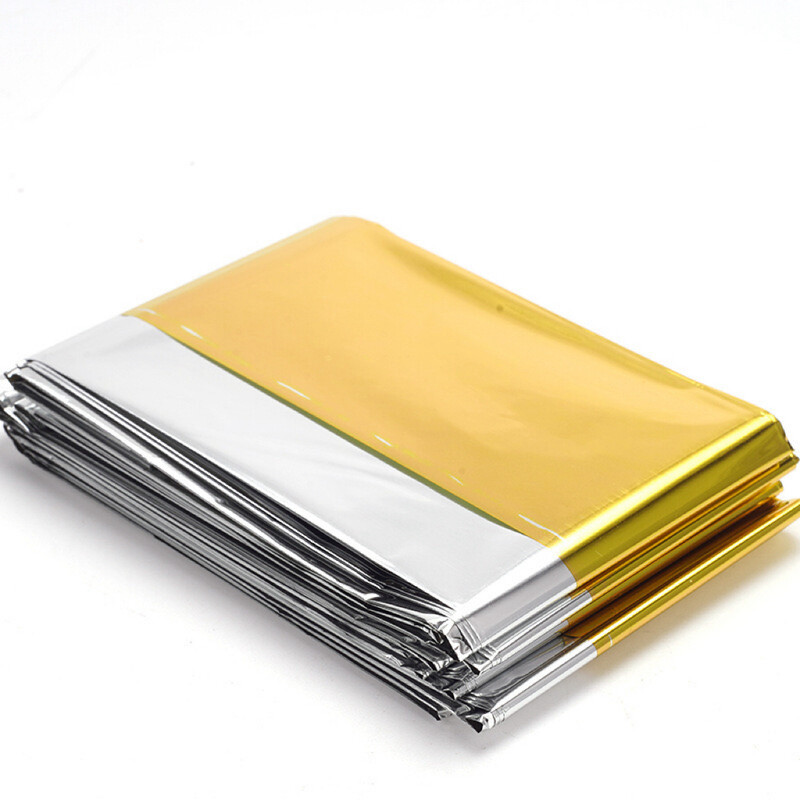 

1 By One Abronn Emergency Blanket 3 pcs. GOLDEN/SILVER 160x210 cm