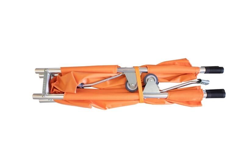 Foldable Stretcher With Wheels (Orange)