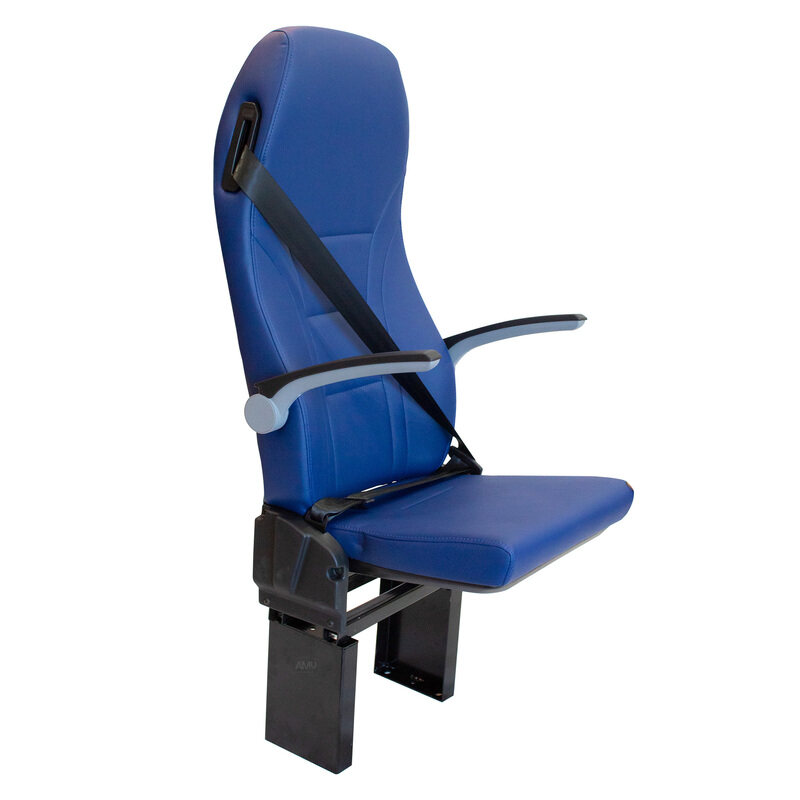 

Abronn Doctor Seat - Medical Equipment for Ambulance & Healthcare, Fixed Backrest, Foldable Armrest, Fire Resistant, 3P Safety Belt, Easy Installation