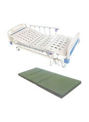 Electric 3-Function Hospital Bed with Mattress, White