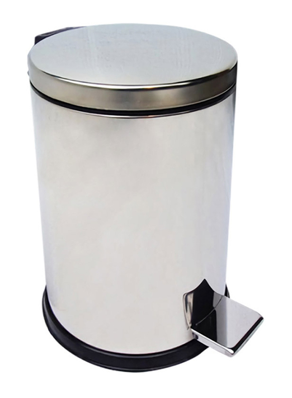 20L Stainless Steel Waste Bin, Silver