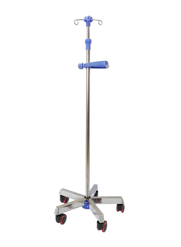 

Generic Mobile IV Stand, Blue/Silver