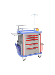 Medical Emergency Trolley, Multicolour