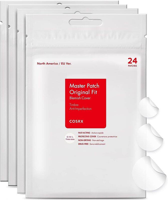 

COSRX Acne Pimple Patch (96 Count) Absorbing Hydrocolloid Spot Treatment Fast Healing, Blemish Cover, Three Sizes