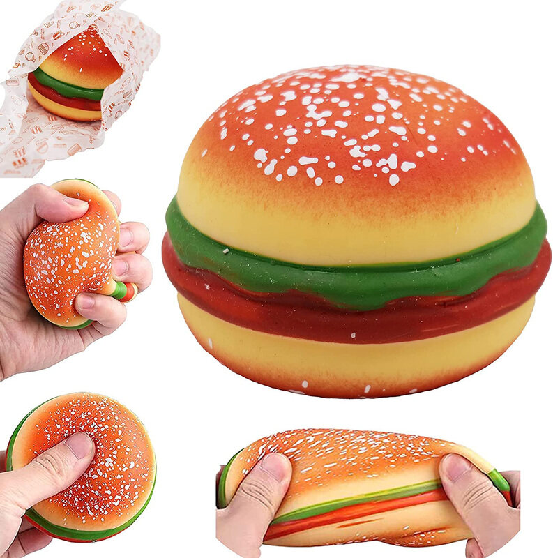 

Direct 2 U Decompress & Stress Relief Hamburger Toy, 3 Pieces, Multicolour