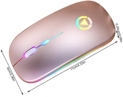 Direct 2 U Wireless Optical Mouse, Rose Gold