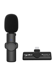 HXSJ F18 Plug-Play USB Type-C 2.4G Wireless Microphone for iOS Devices, Black