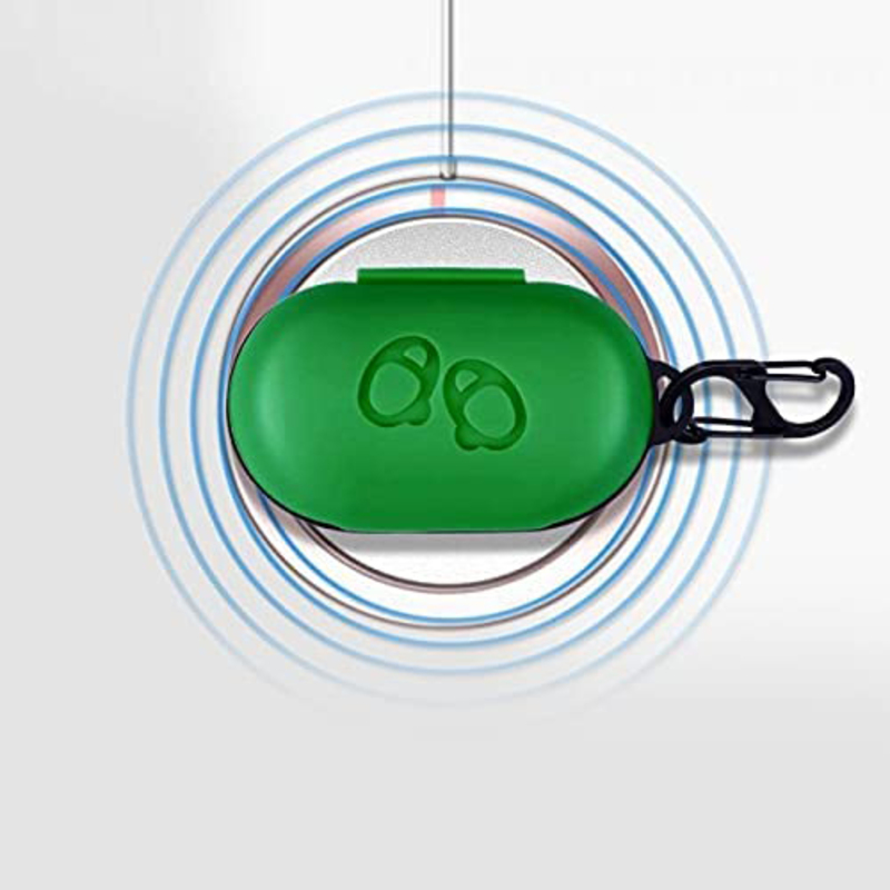 Direct 2 U Silicone Full Body Protections Case Cover for Galaxy Buds/Galaxy Buds Plus, Green