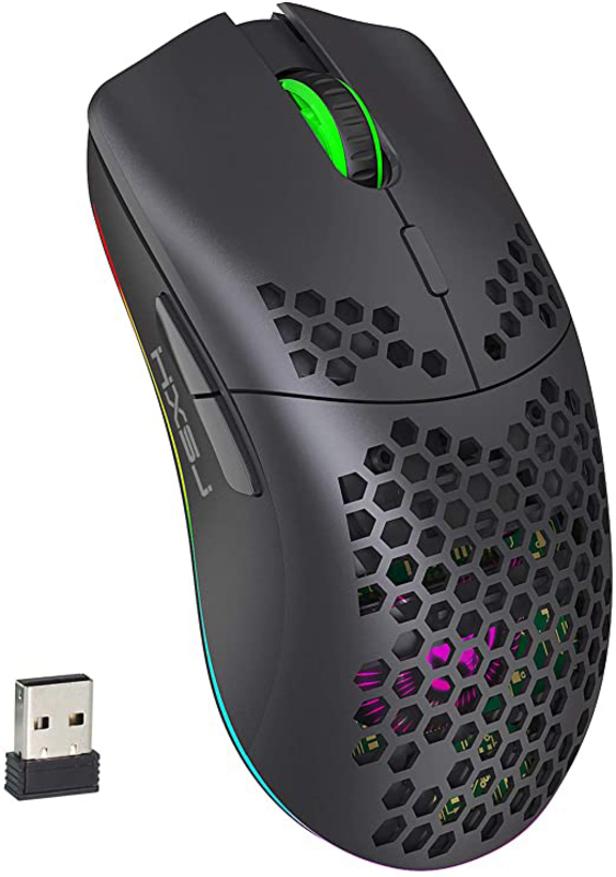 Direct 2 U USB Wired Optical Gaming Mouse with 6 Adjustable DPI, Black